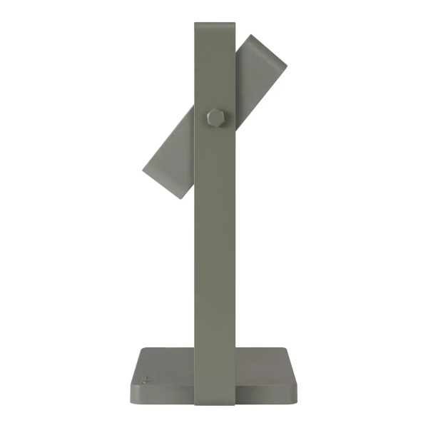 Stołowa lampka na taras Saulio 2418035023 LED 3,5W 3000K IP44 oliwkowa