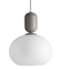 Wisząca lampa Notti 2011003010 Nordlux opalowe szkło kulista biała