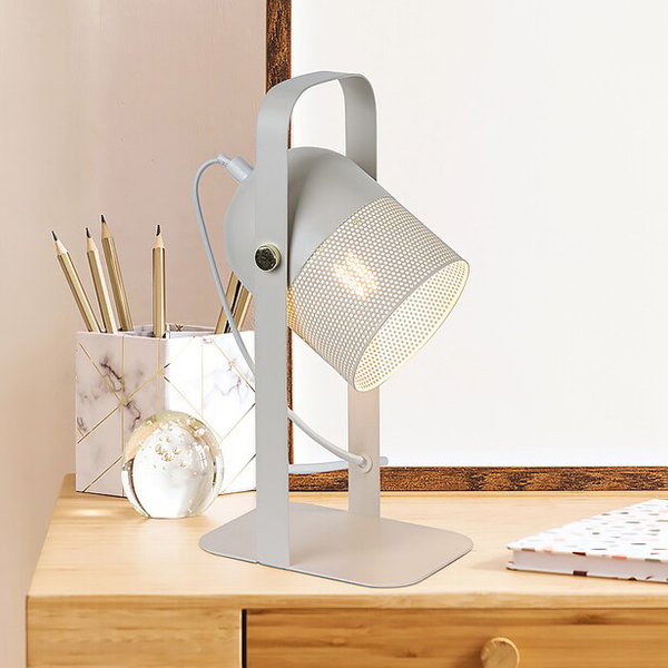 Lampka biurkowa Ronnie 5255 na biurko ruchoma ażur nowoczesna beżowa