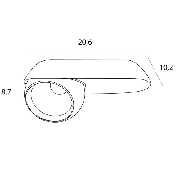 Sufitowa lampa do salonu ZEUS C0263 LED 10W 3000K biała