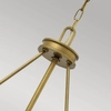 Zwieszana lampa okrąg Collier HK-COLLIER-P Hinkley metal szkło mosiądz