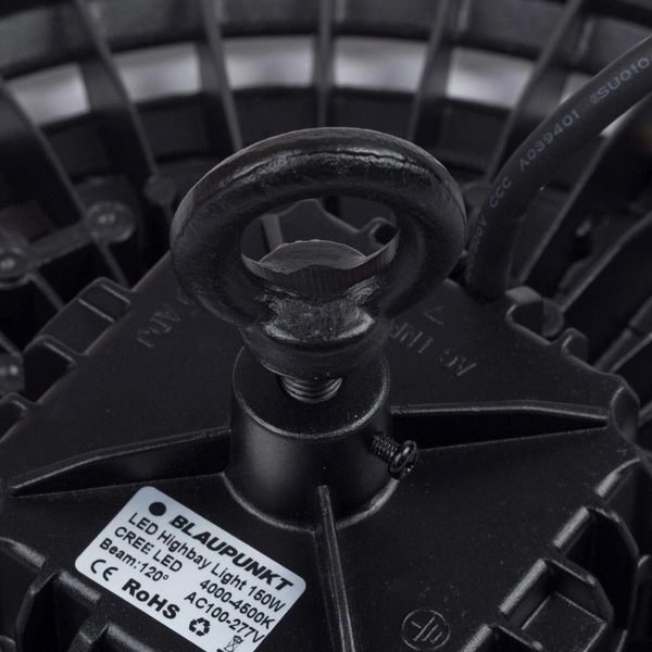 Ledowa lampa przemysłowa Blaupunkt HBJ150NW 200W czarna