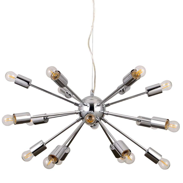 LAMPA wisząca THEO AD20000-18A Italux metalowa OPRAWA zwis GWIAZDA loft molekuły explosion chrom