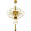 Dekoracyjna lampa wisząca Susso ST-8713P-L Step druciana złota