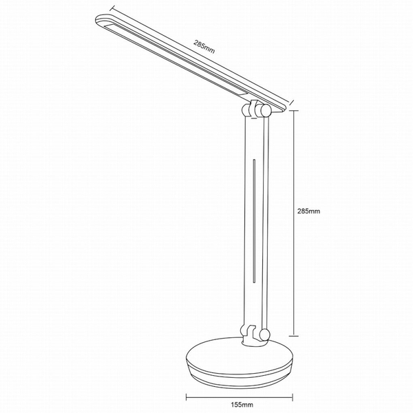 Nowoczesna lampa na biurko SM-606 LED 5W 3000-6000K czarny