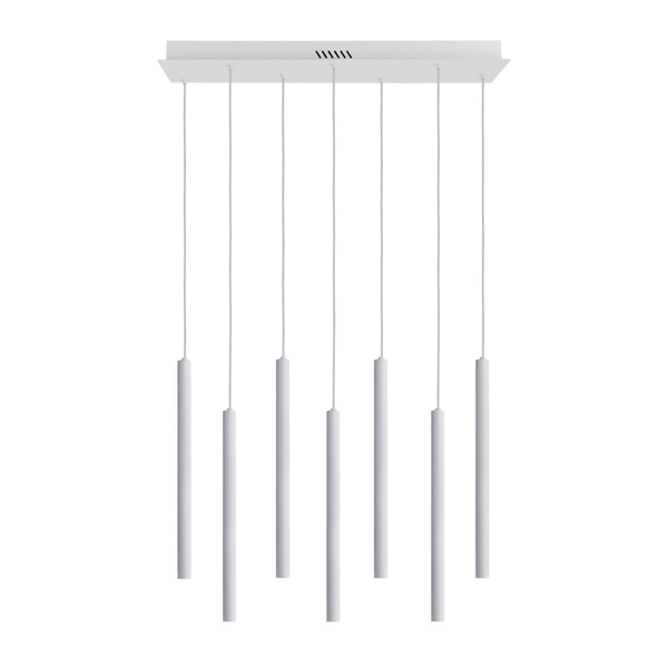 Nowoczesna lampa wisząca Valdes PND-22302-7-WH LED 35W 3000-6000K biała