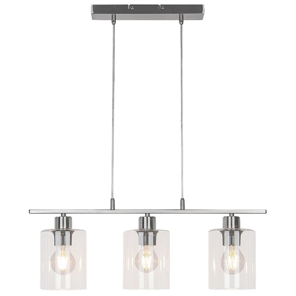Nowoczesna LAMPA wisząca MIROSLAW 3580 Rabalux salonowy zwis szklany 3-punktowy chrom