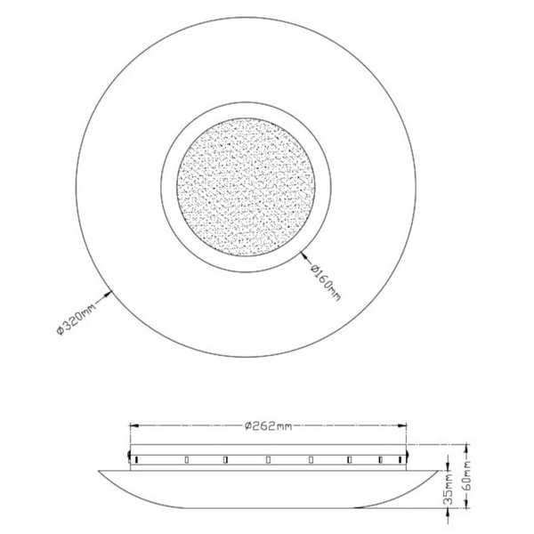 Plafon sufitowy CHIROS 624110279 Trio LED 15,5W 3000K okrągły złoty