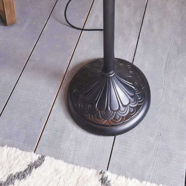 Podłogowa lampa szklana Dragonfly 70940 tiffany z włącznikiem kolorowa