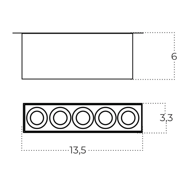 Natynkowa lampa jadalniana Tetris AZ6280 Azzardo LED 10W 3000-6000K czarna