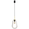 LAMPA wisząca PEAR 8672 Nowodvorski skandynawska OPRAWA szklany ZWIS loftowy przezroczysty czarny złoty