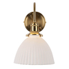 Ceramiczna lampa na ścianę Hadano HAD0740-09 mosiądz biały