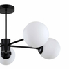 Czarna lampa wisząca Roma LP-1345/5P BK Light Prestige molekuły białe kule