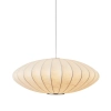 Lampa wisząca SILK FLAT ST-2328-60 z tkaniny kula biały