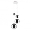 Kaskada lampa wisząca Silver Ball 5-punktowy zwis chrom