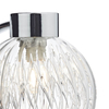 Lampa ścienna do salonu Yasmin YAS0750 szklana przezroczysta chrom