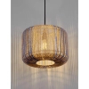 Boho lampa wisząca nad stół BELUNCA LE45351 sznurkowa beżowa czarna