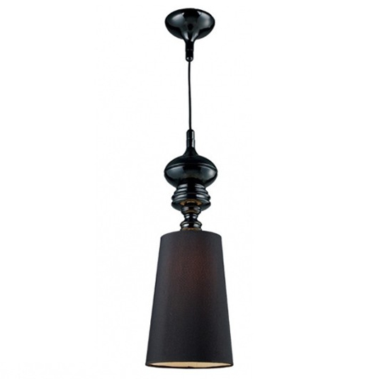 Industrialna lampa wisząca Baroco czarna nad stolik