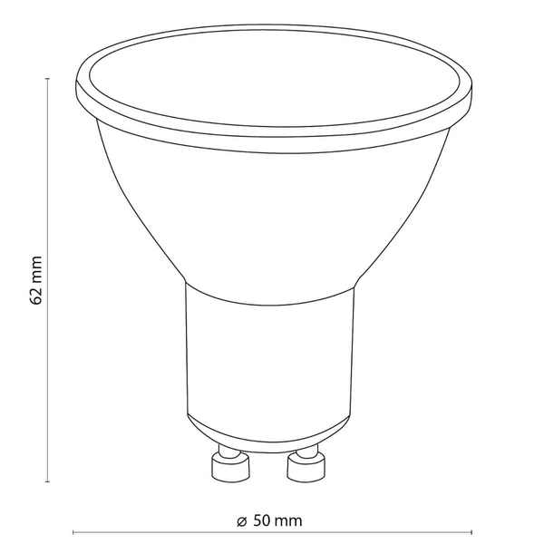 Żarówka reflektorek 3577 GU10 5W 4000K biała