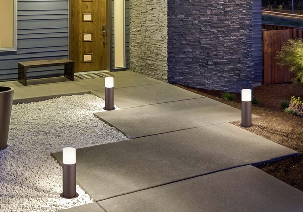 Tarasowa lampa stojąca Hoosic 522260124 miedziana tuba outdoor