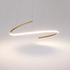 Wisząca lampa Curve MOD242PL-L33BSK LED 31W 3000-4000K mosiądz biały