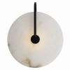 Vintage ścienna lampa Retro W0401 LED 3W 3000K dysk marmur czarny