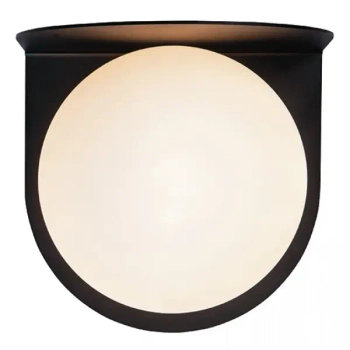 Minimalistyczny kinkiet ścienny 20344-L szklana do sypialni czarna biała