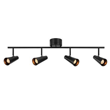 Kierunkowa lampa sufitowa Crest 108202 listwa nad łóżko czarna