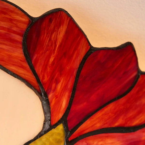 Sufitowa lampa witrażowa Botanica 63960 szklana do salonu kolorowa