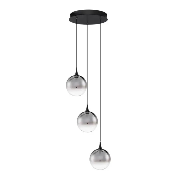 Potrójna lampa wisząca LURVELA LE45129 LED 15W 3000K kaskada szara