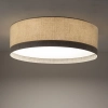 Okrągła lampa sufitowa CEDRO 11671 do jadalni beżowa