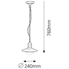 Zewnętrzna LAMPA wisząca OSLO 8717 Rabalux industrialna OPRAWA tarasowy zwis na łańcuchu loftowy IP44 czarny