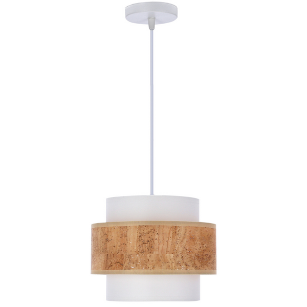 Wisząca lampa Cork 31-18113 Candellux zwis biały beżowy