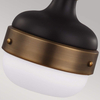 Szklana lampa wisząca Cadence FE-CADENCE-1P-MB do salonu mosiądz