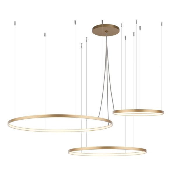 Potrójna lampa wisząca Agari 5421 Shilo LED 164W 4000K pierścienie złota