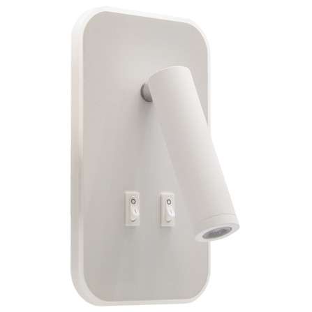 Kinkiet LAMPA ścienna OTELLO LED D 03723 Ideus metalowa OPRAWA tuba LED 6W 3000K + 3W 4000K regulowana biała