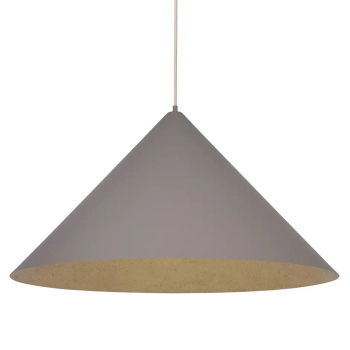 Wisząca lampa trójkątna VESUVIO 41057 do jadalni szara złota