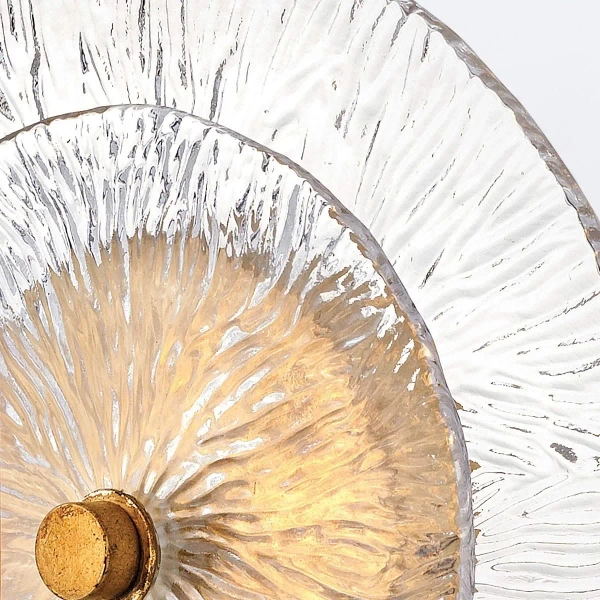 Szklany kinkiet do przedpokoju Rene QN-RENE-WB1-DSB IP44 mosiądz