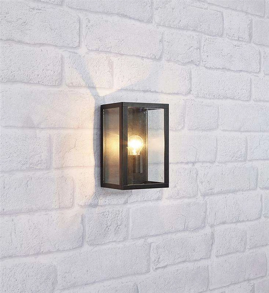 Ogrodowa LAMPA ścienna PELHAM 107113 Markslojd elewacyjna OPRAWA kinkiet zewnętrzny klatka skrzynka IP44 czarna