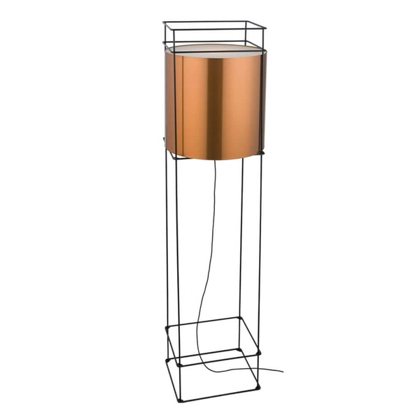 Podłogowa lampa Paa 9534 Shilo lampion czarny miedziany