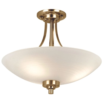 Lampa sufitowa WELLES-3AB Endon szklany klosz vintage biały