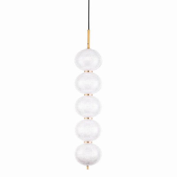 Lampa wisząca TIPUANI LE44624 LED 30W 3000K bombki złota przezroczysta