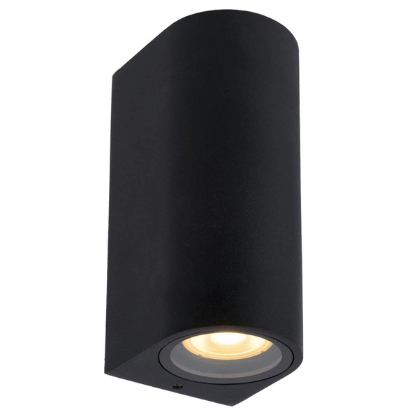 Tubka ścienna ogrodowa ZARO 69801/02/30 Lucide IP44 metalowa czarna