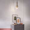 Zwisowa lampa QN-KIMROSE-MP-BNB klosz tuba mosiądz