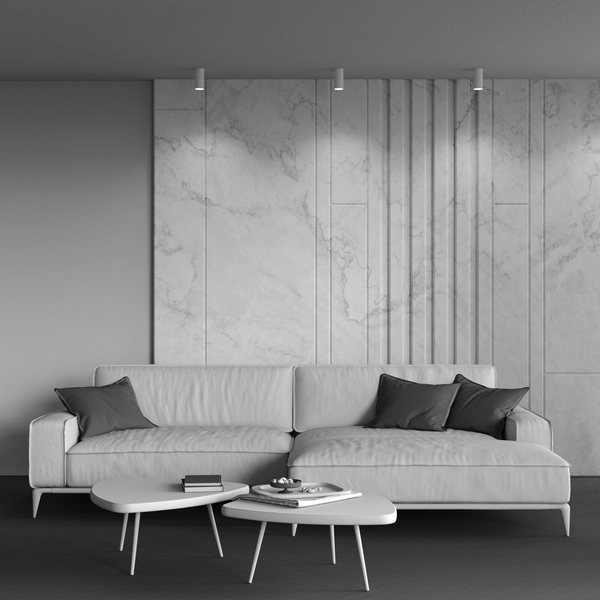 Oprawa stropowa Focus C010CL-01W do przedpokoju tuba biała