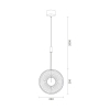 Wisząca lampa złota SUNBLAST LED 5W 3000K talerz nad stół ST-DL5623