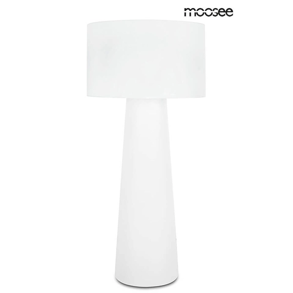 Materiałowa lampa podłogowa Kas MSE1501100333 Moosee do salonu biała
