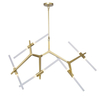 Metalowa lampa wisząca Sticks ST-1001-10 GOLD Step modernistyczna złota