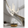 Kaskadowa lampa wisząca Perla CGPERLA-H65 LED 42W 3000K kule mosiądz biała