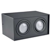 LAMPA sufitowa HADAR Q2 313140 Polux metalowa OPRAWA prostokątna plafon regulowany czarny